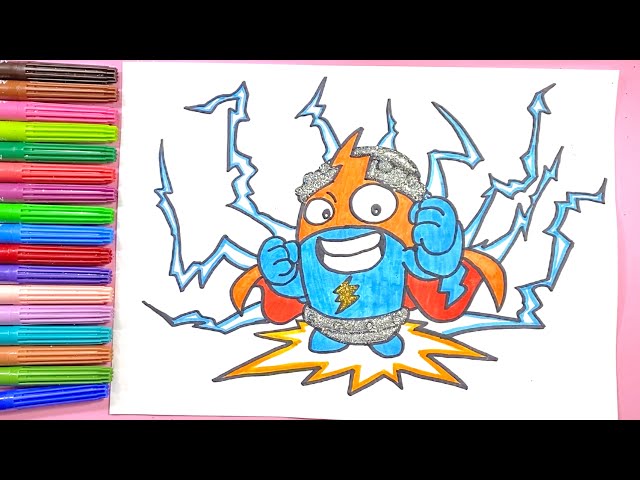 COMO DIBUJAR A SMASH CRASH DE KAZOOM KIDS DE SUPERTHINGS/HOW TO DRAW SMASH  CRASH FROM SUPERTHINGS 