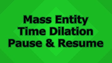 MassTimeGame - UE5 Mass Entity: Time Dilation, Play & Pause
