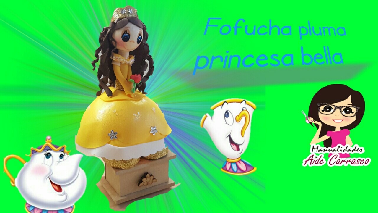 COMO HACER FOFUPLUMA DE LA PRINCESA BELLA CON PIERNAS