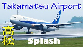 高松空港・飛行機動画 ／ Takamatsu Airport, Plane Spotting ／ Splash ／ 2024 JAPAN