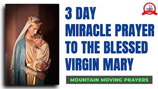 (2 MINUTES) Seek A Miracle In 3 DAYS With This Powerful Prayer To The Blessed Virgin Mary