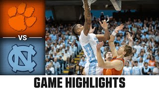 Clemson vs. North Carolina Men's Basketball Highlights (2022-23)
