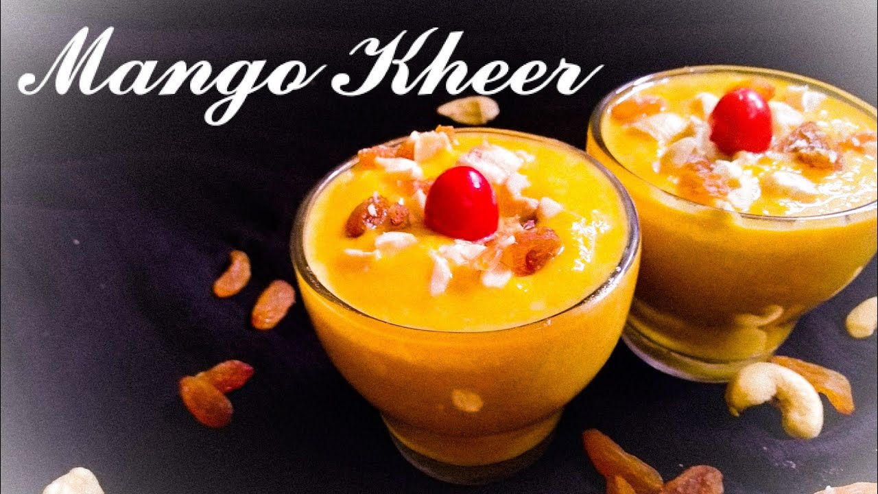 Aam kheer/ Mango kheer. Simple and easy only 5 things recipe //Bongo