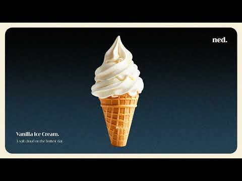 vanilla ice cream.