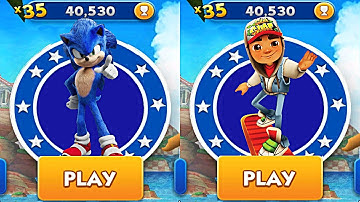 Sunic Prime Vs Jake - Versus Run - Subway Surf vs SonicDash - All Character Unlocked