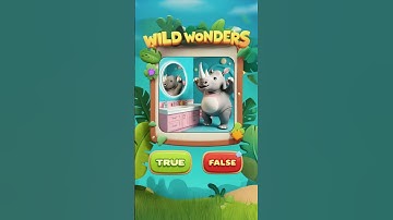 True or False? 🐆🦏🦨 Wild Animal Quiz Challenge for Kids  #animalquiz #wildwonders #funfactsforkids