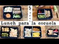 IDEAS DE LUNCH PARA LA ESCUELA. LUNCH PARA NIÑOS.