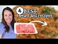 4 BEST GROUND BEEF recipes YOU will WANT on repeat! | QUICK & EASY recipes image