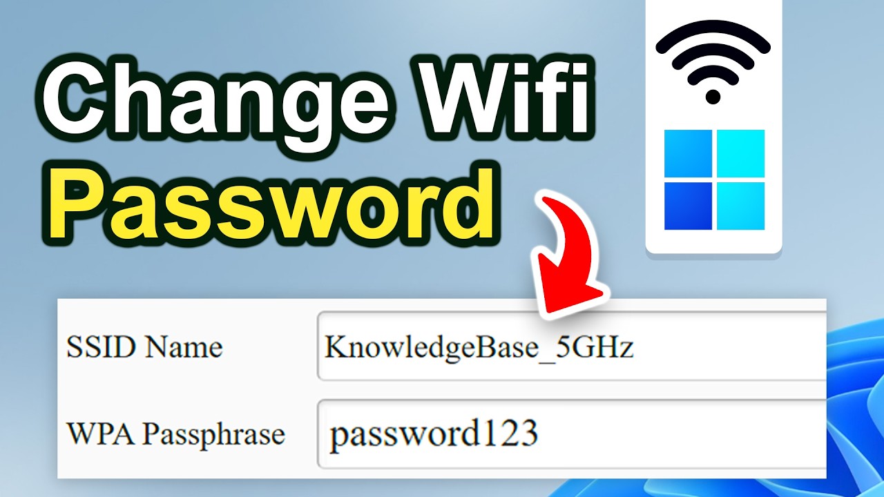 How To Change WiFi Password (Step By Step) - YouTube