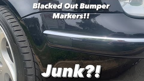 MK4 GLI BUILD: PT.1 BLACKED OUT BUMPER MARKERS!