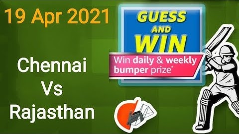 Amazon Guess And Win Quiz Answers Today | 19 April 2021