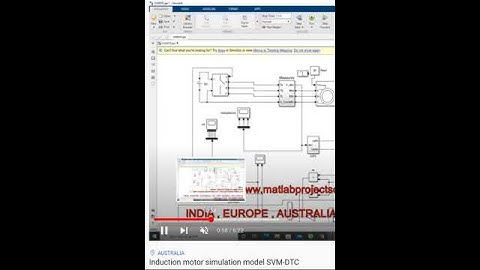 Induction motor simulation model SVM DTC #assignment #assignments #project #projects #simulation