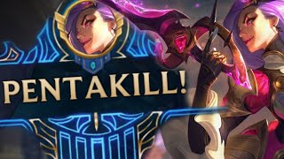 Best PENTAKILLS 1v9 - League of Legends