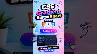 CSS Gradient Button Effect using HTML & CSS 🌈🔥 #shorts #coding