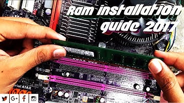 Learn How To Install DDR2 Ram Memory And Remove Ram Memory On Desktop Motherboard