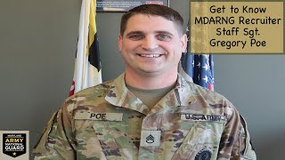 Get to Know MDARNG Recruiter Staff Sgt. Gregory Poe