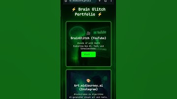 I Built This AI-Generated Portfolio UI with ChatGPT | Host on GitHub 🚀 | Demo Coming Soon #chatgpt