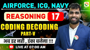 Coding Decoding- 5 | Airforce, Navy | Airforce Reasoning Classes |  Reasoning Classes for Airforce