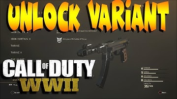 COD WWII - How to Unlock Any Gun Variant In Private Match For UMG / GBs! (Ww2 tips)