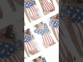 Best-seller: USA/American Flag Inspired Women's Twist Front Ruffle Sleeve Swimsuit