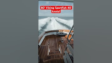2024 80 Viking Sportfishing Yacht at Full Speed #vikingyachts #boat #luxury