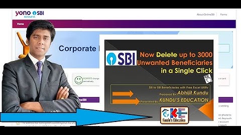 Bulk delete State Bank Beneficiaries _SBI Corporate Banking