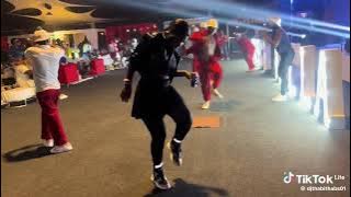 @Dj Thabithabs buthelezi rocking the dance floor with her crew