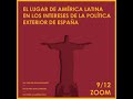 Онлайн семинар «Место Латинской Америки во внешнеполитических интересах Испании: взгляд Мадрида»