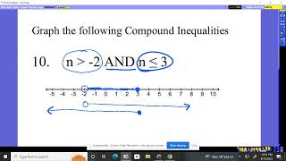 Algebra 2 Chapter 1 Practice Test 1 #10-13