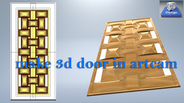 make 3d door in artcam #3