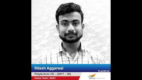 Ritesh Aggarwal Polytechnic Student : IIMT Placement Review