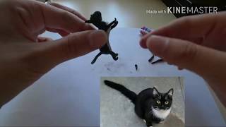 Черный кот из полимерной глины🐱🐾 Черный кот из полимерной глины🐱🐾