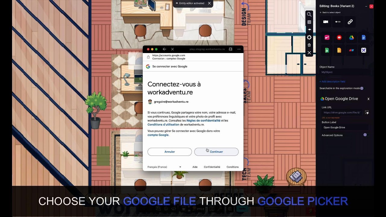 Google Drive | WorkAdventure Documentation