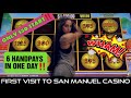 6 JACKPOT HANDPAYS IN 1 DAY‼ FIRST VISIT @San Manuel Casino‼