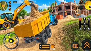 Backhoe Loader JCB Simulator Gameplay - Indian Vehicles Truck JCB Driving - Android Gameplay screenshot 2