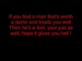 The All American Rejects - Gives You Hell (Lyrics)