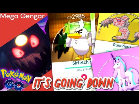 GEN 8 Sirfetch'd, Runerigus & Galarian Rapidash in Pokemon GO