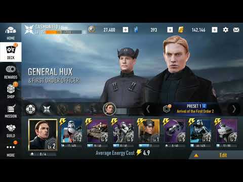 Star War Force Arena all leaders and uniques card