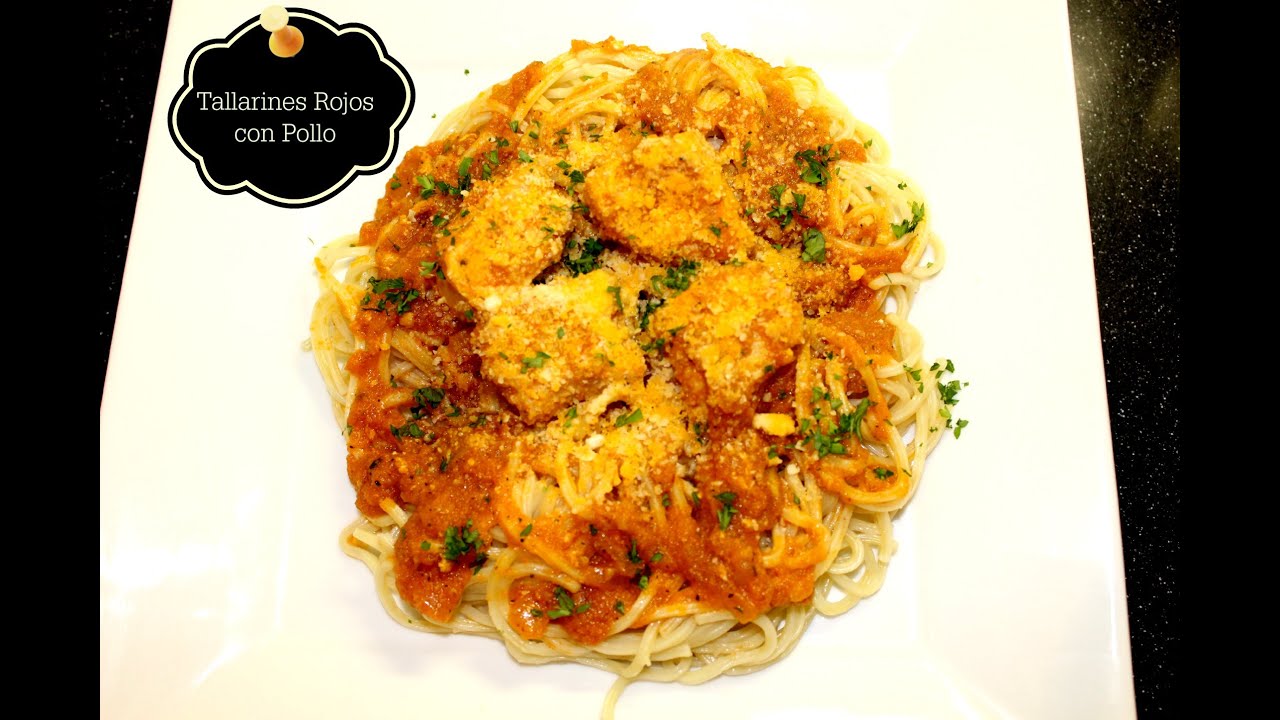Tallarines Rojos con Pollo Estilo Peruano!!! - YouTube