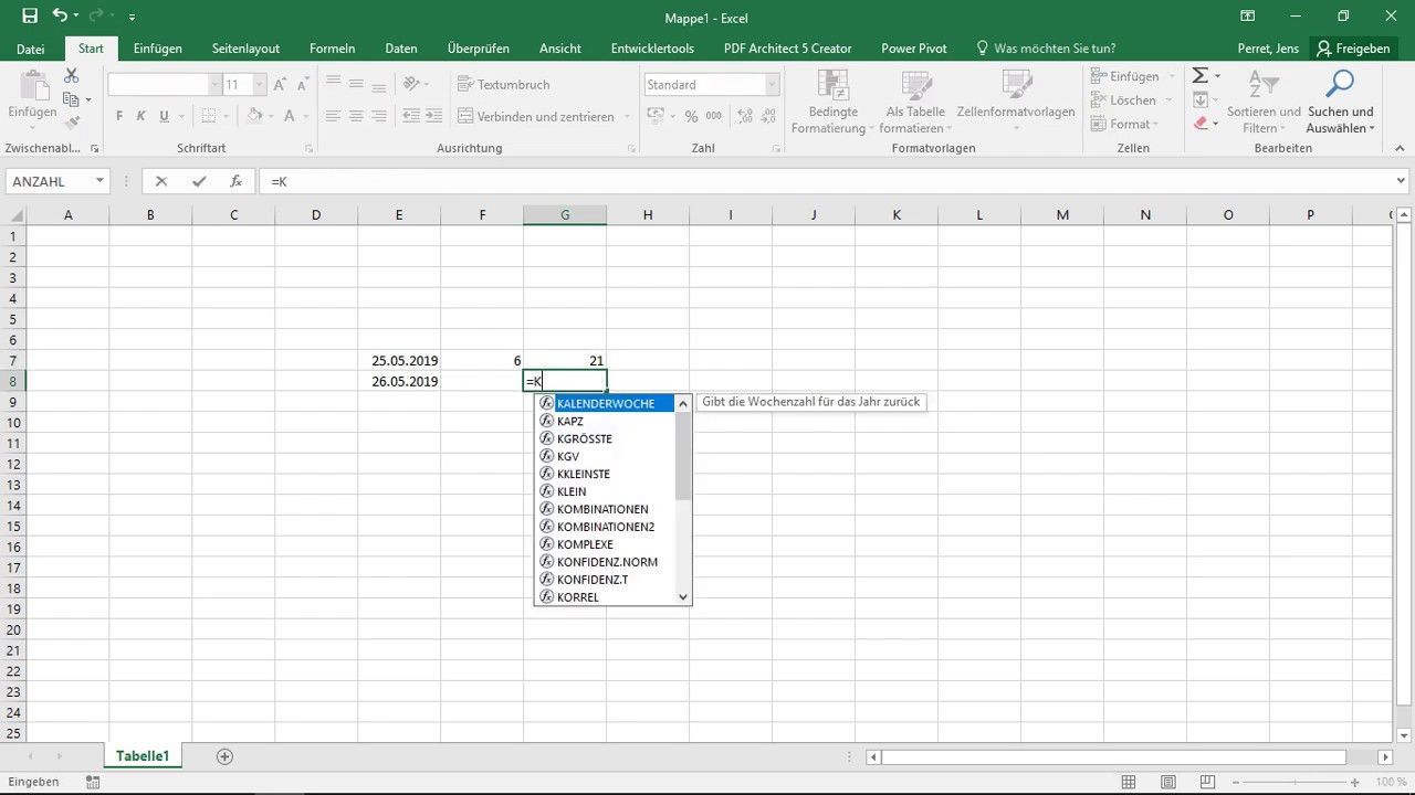 Excel Tutorial: Wie Man Wochentag In Excel Bekommt – GKAALN