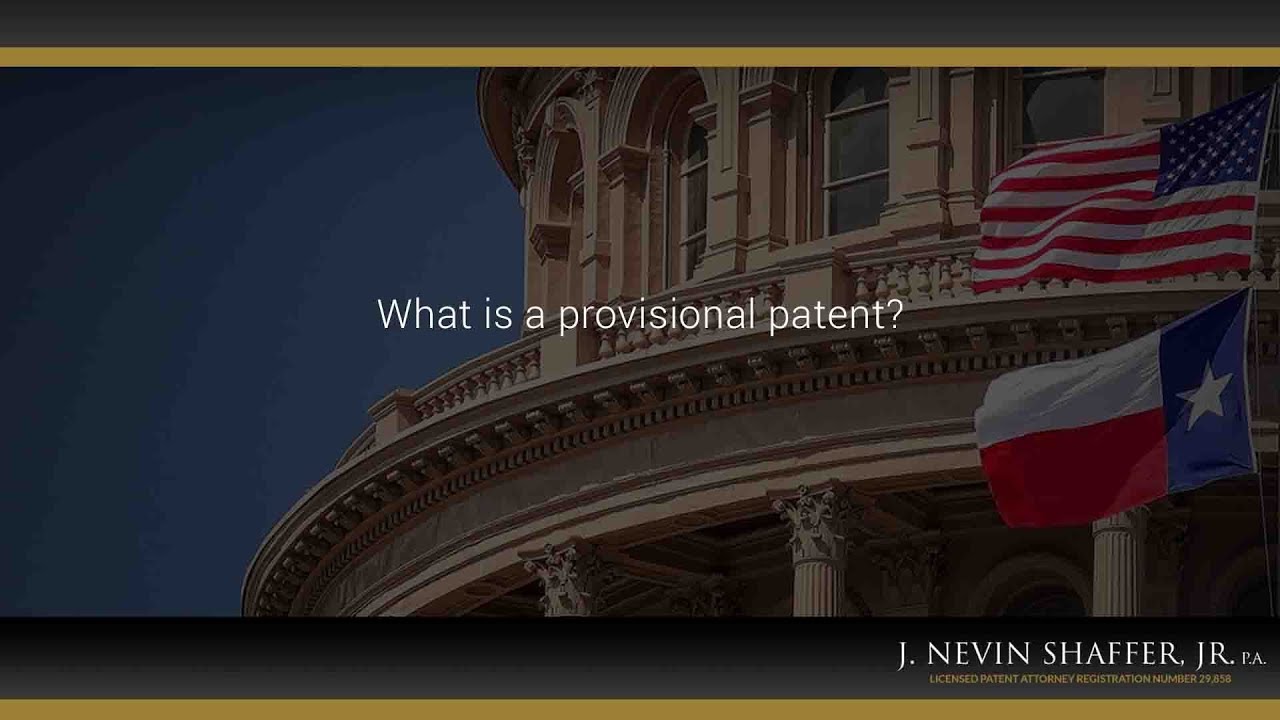 What is a provisional patent?
