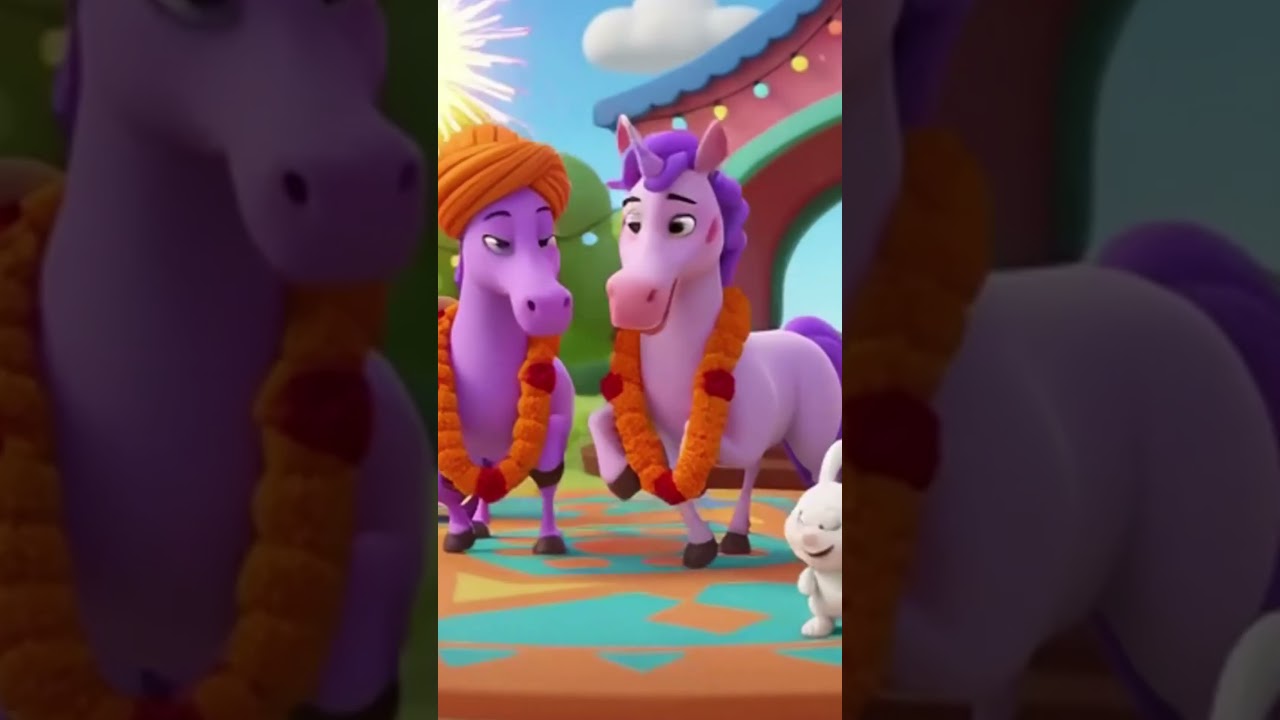 Ghode Ki Shadi | घोड़े की शादी | Hindi Nursery Rhymes for Kids | Funny Horse Wedding Song 3