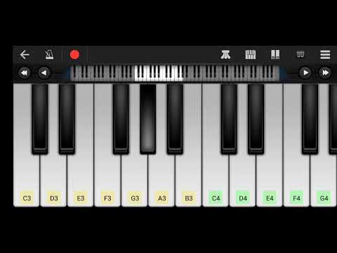 Beverly Hills Cop Song by Axel F on Android (walk band) PIANO TUTORIAL.🌟
