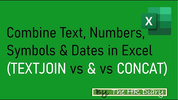 Combine Text, Numbers, Symbols & Dates in Excel! TEXTJOIN vs & vs CONCAT