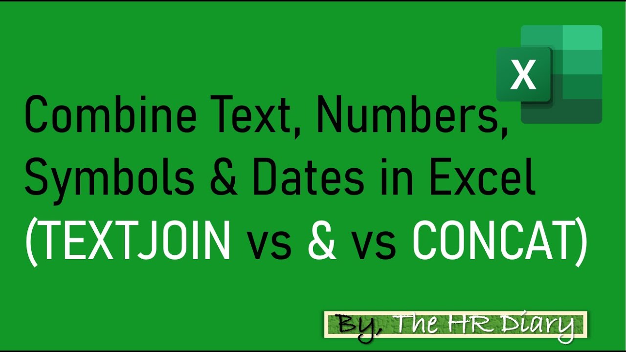 Объединяйте текст, числа, символы и даты в Excel! TEXTJOIN vs & vs CONCAT