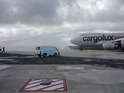 Cargolux - Farwell to capt. McGreevy at Curacao