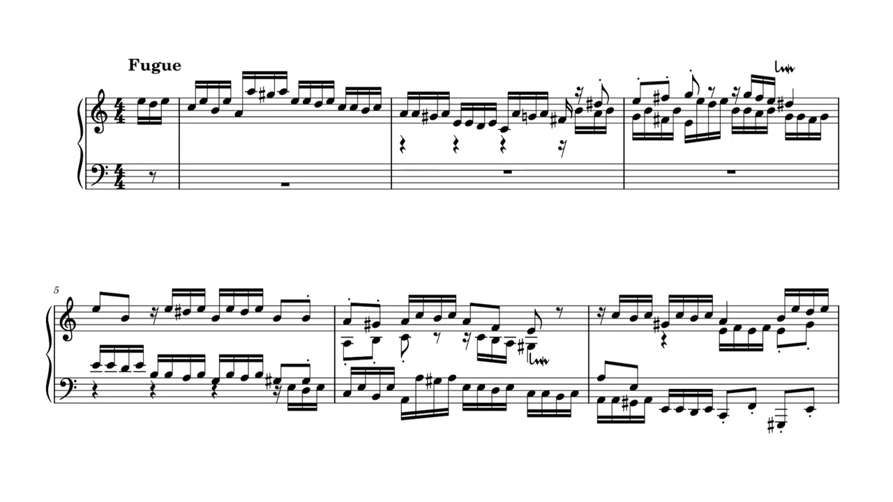 Prelude and Fugue in A minor | Original Composition