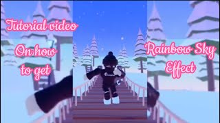 Tutorial video on how to get Rainbow Sky effect on CapCut