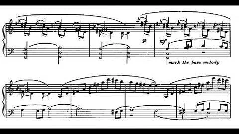 Aaron Copland - Four Piano Blues for Piano (1926-48) [Score-Video]