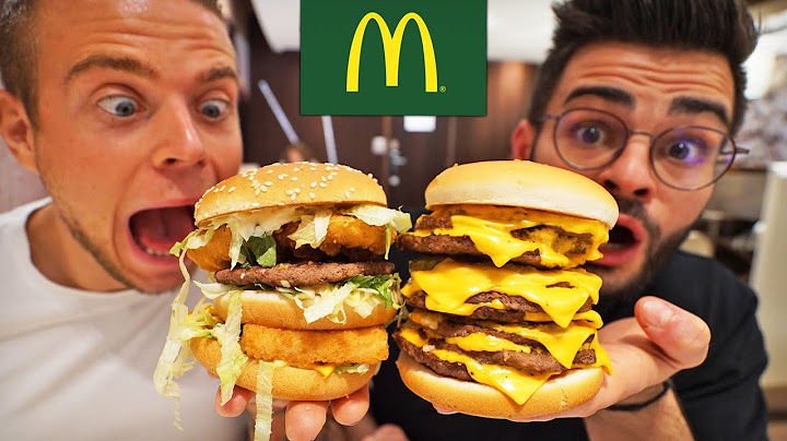 On mange les burgers secrets du McDo
